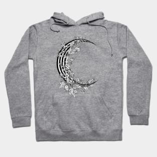 Striped Floral Moon Hoodie